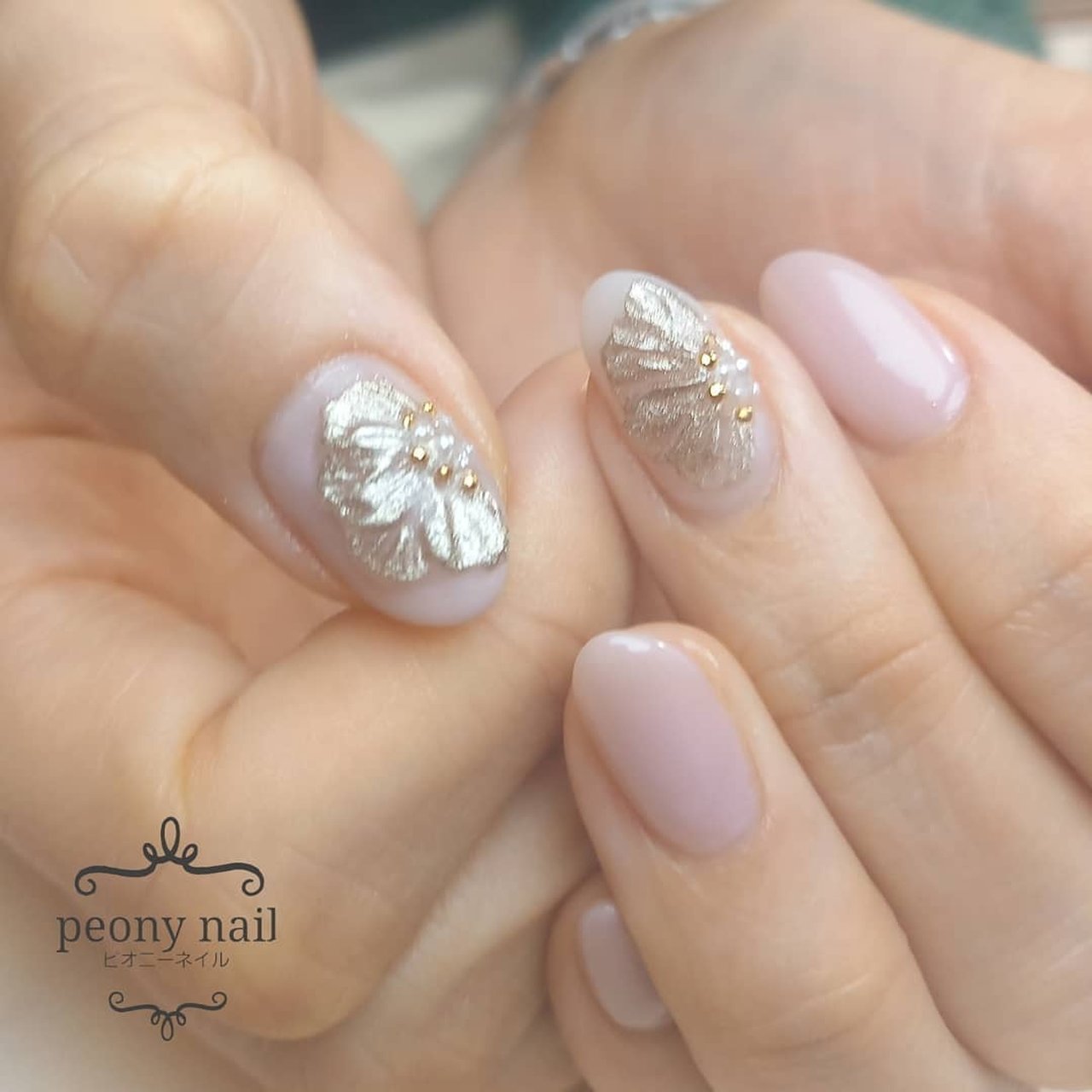 春 オールシーズン オフィス ブライダル ハンド Peony Nail ピオニーネイル横浜のネイルデザイン No ネイルブック