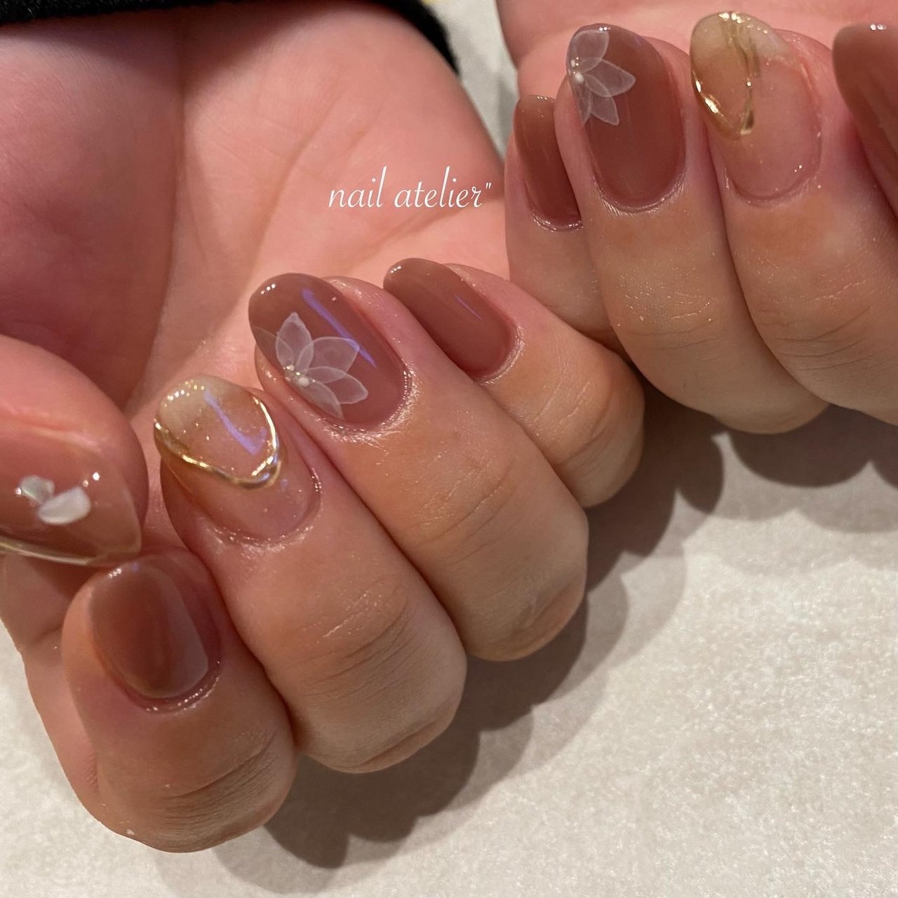 オールシーズン オフィス パーティー ハンド シンプル Nail Atelier ネイルアトリエ のネイルデザイン No ネイル ブック