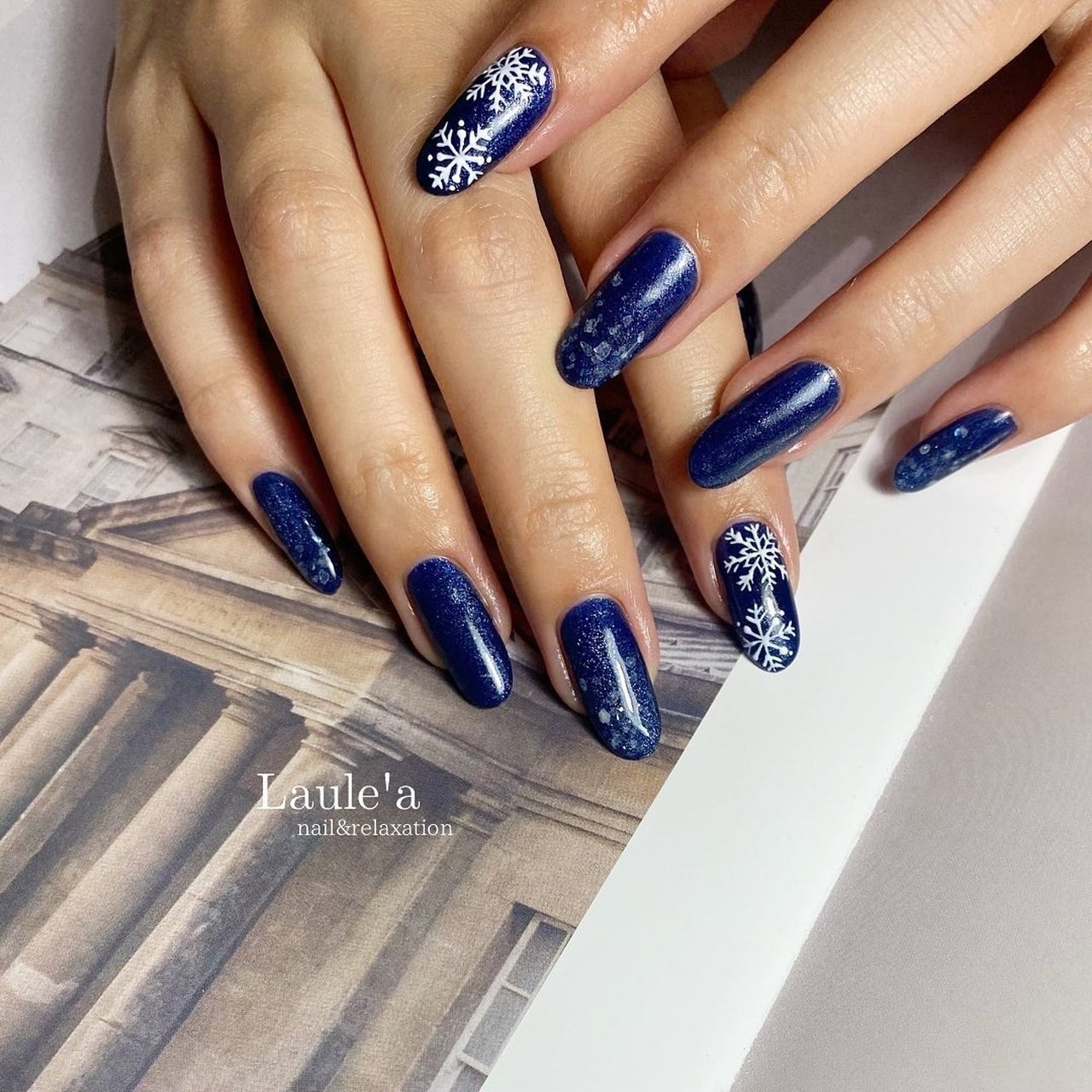 冬 クリスマス ハンド ワンカラー マグネット Laulea 01のネイルデザイン No ネイルブック