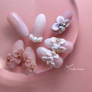 人気順 春 3d 桜ネイルのネイルデザイン ネイルブック