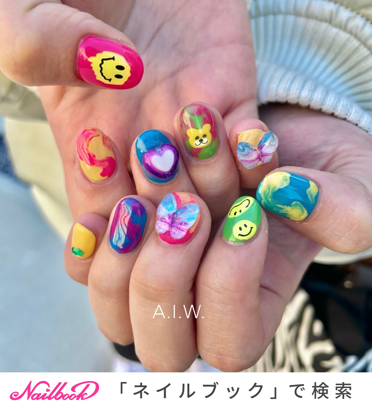 カラフルネイル 1280_lc