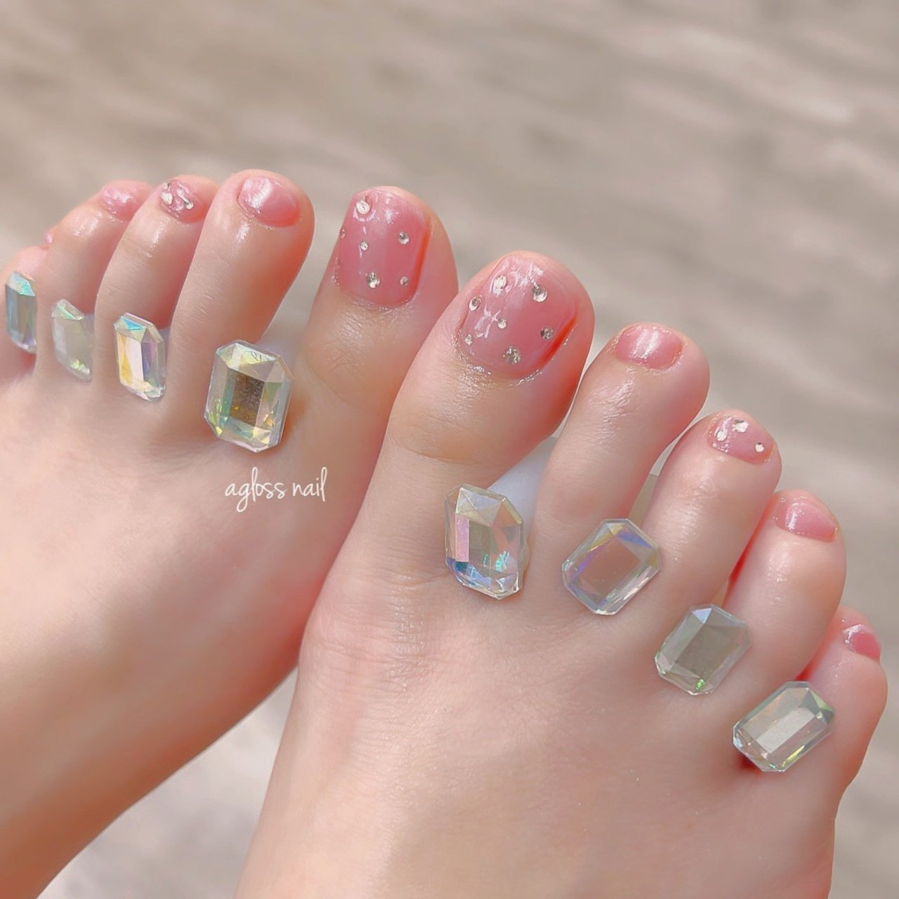春 夏 秋 冬 フット Agloss Nailのネイルデザイン No ネイルブック