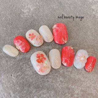 冬/お正月/成人式/卒業式/ハンド - 京都NAIL SALON glitterのネイル