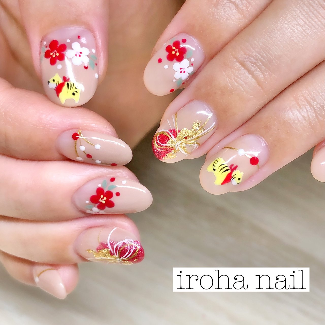 お正月 成人式 ブライダル ハンド フラワー Iroha Nail Neのネイルデザイン No ネイルブック