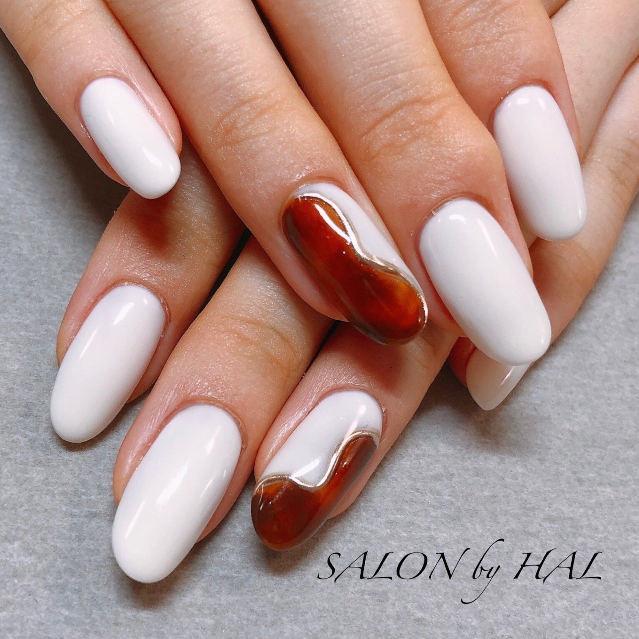 秋 冬 ハンド シンプル ワンカラー Halのネイルデザイン No ネイルブック