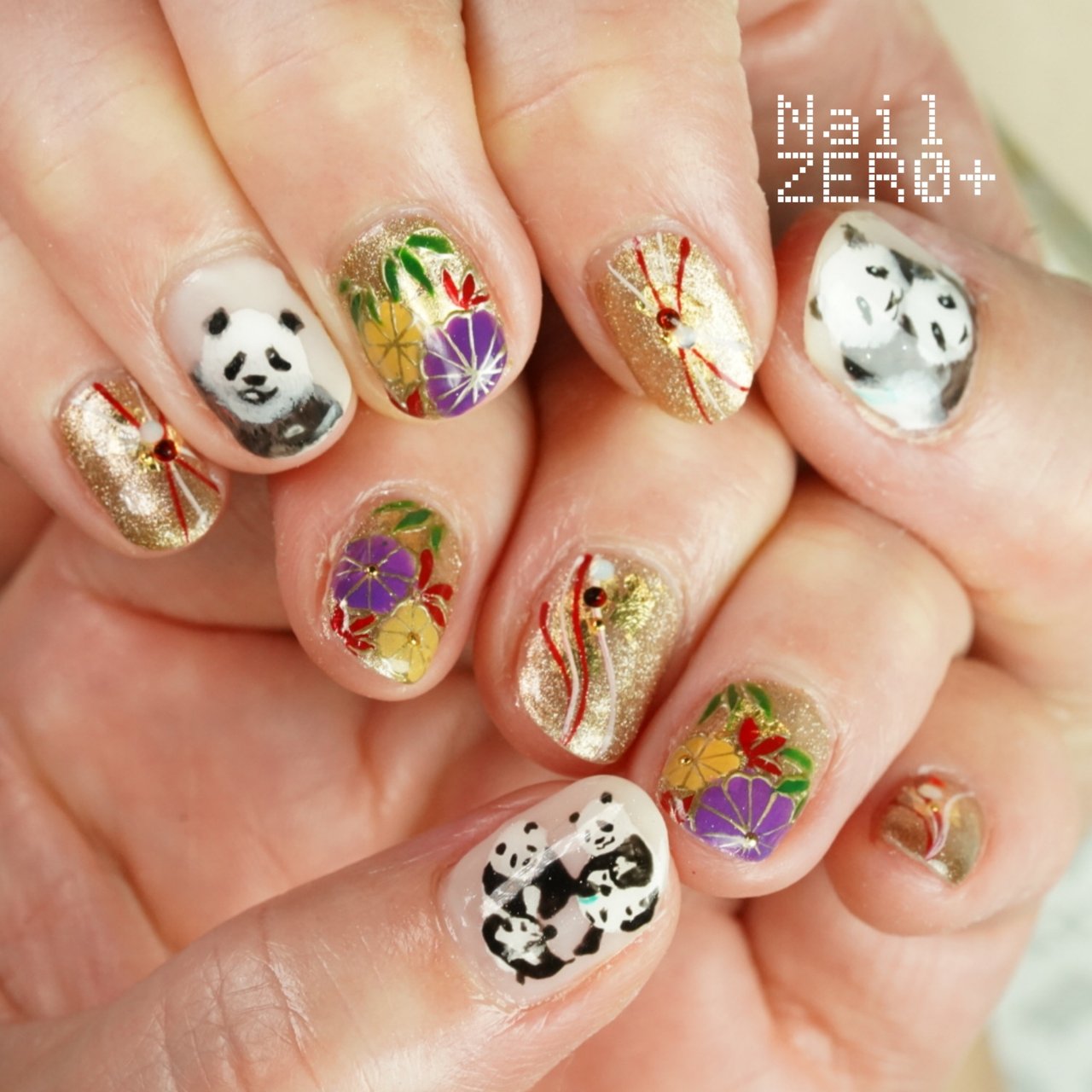 お正月 女子会 ハンド ワンカラー アニマル柄 塩見隼人 池袋 ネイルゼロプラスのネイルデザイン No ネイルブック