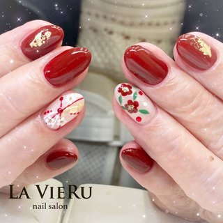 和柄アートのネイルデザイン ネイルブック