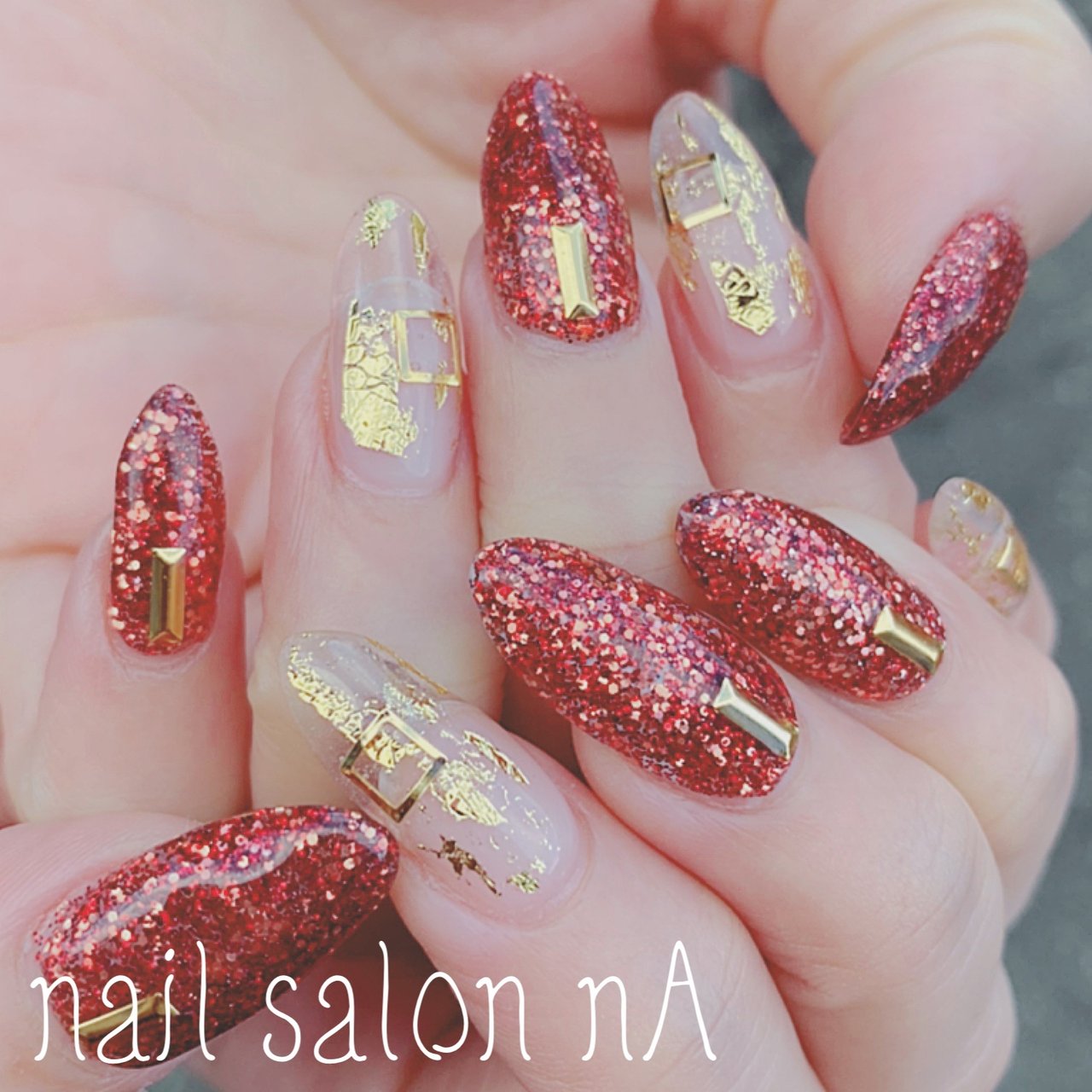 オールシーズン ハンド シンプル ラメ ワンカラー Nailsalonnaのネイルデザイン No ネイルブック