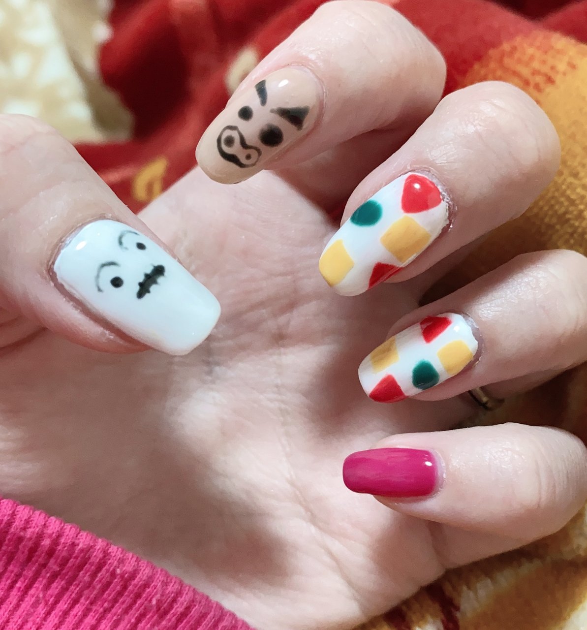 ハンド/キャラクター/ミディアム/ジェルネイル/セルフネイル - yokose