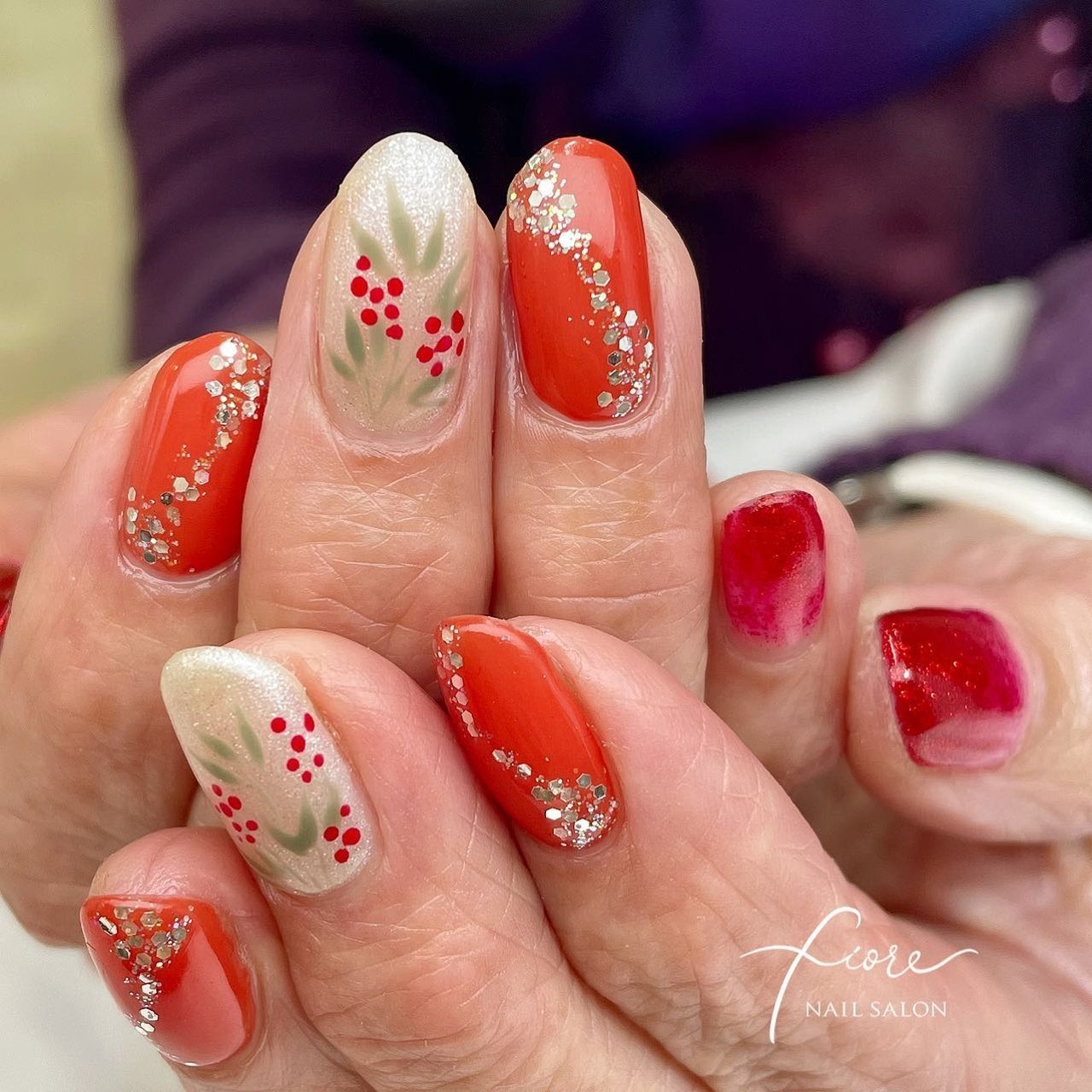 冬 お正月 デート 女子会 ハンド 調布ネイルサロンfiore みゆきのネイルデザイン No ネイルブック