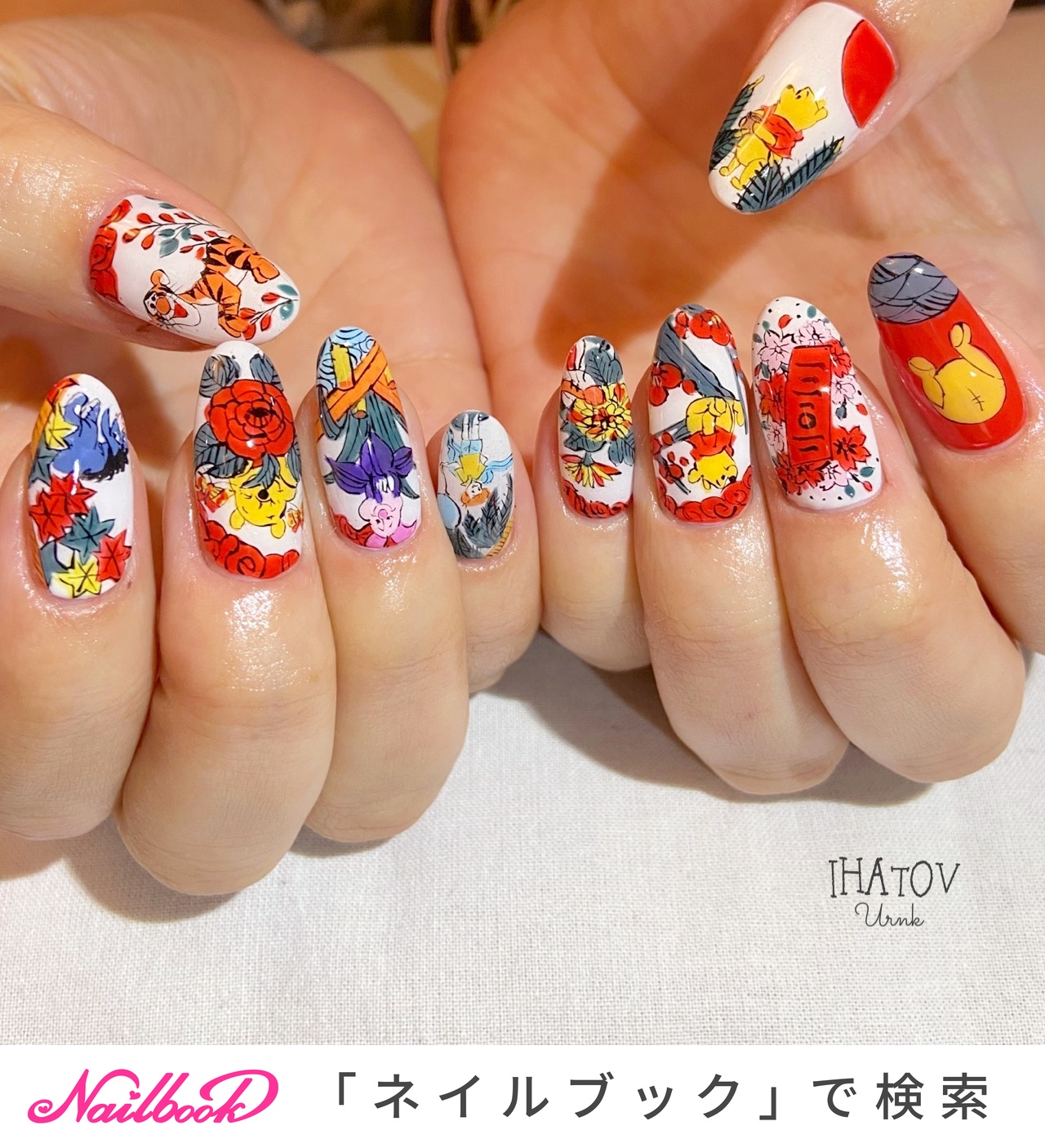 冬 お正月 成人式 ハンド フラワー Ihatov Nailarts のネイルデザイン No ネイルブック