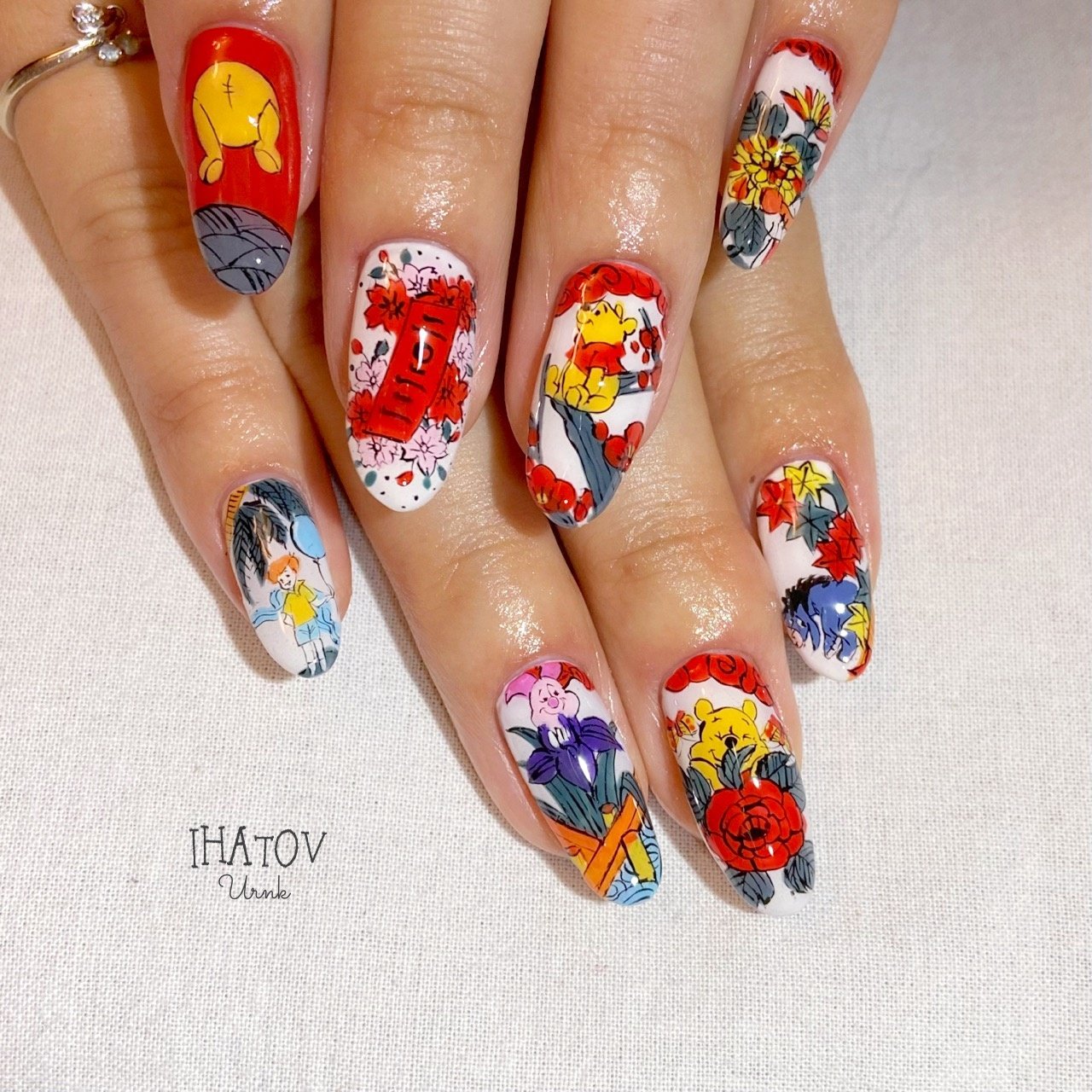 冬 お正月 成人式 ハンド フラワー Ihatov Nailarts のネイルデザイン No ネイルブック