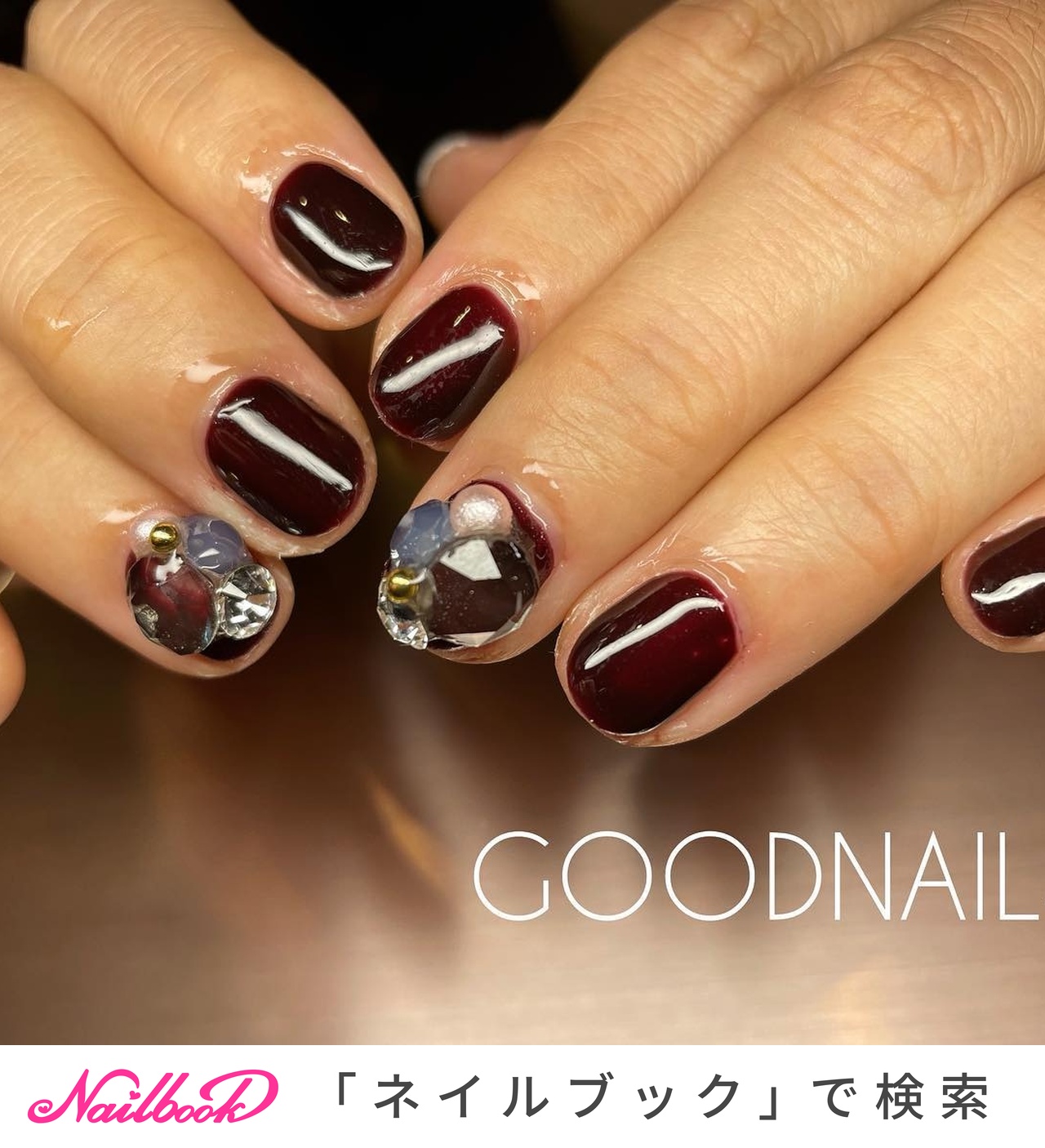 22年 新着順 シンプル 血豆ネイルのネイルデザイン ネイルブック