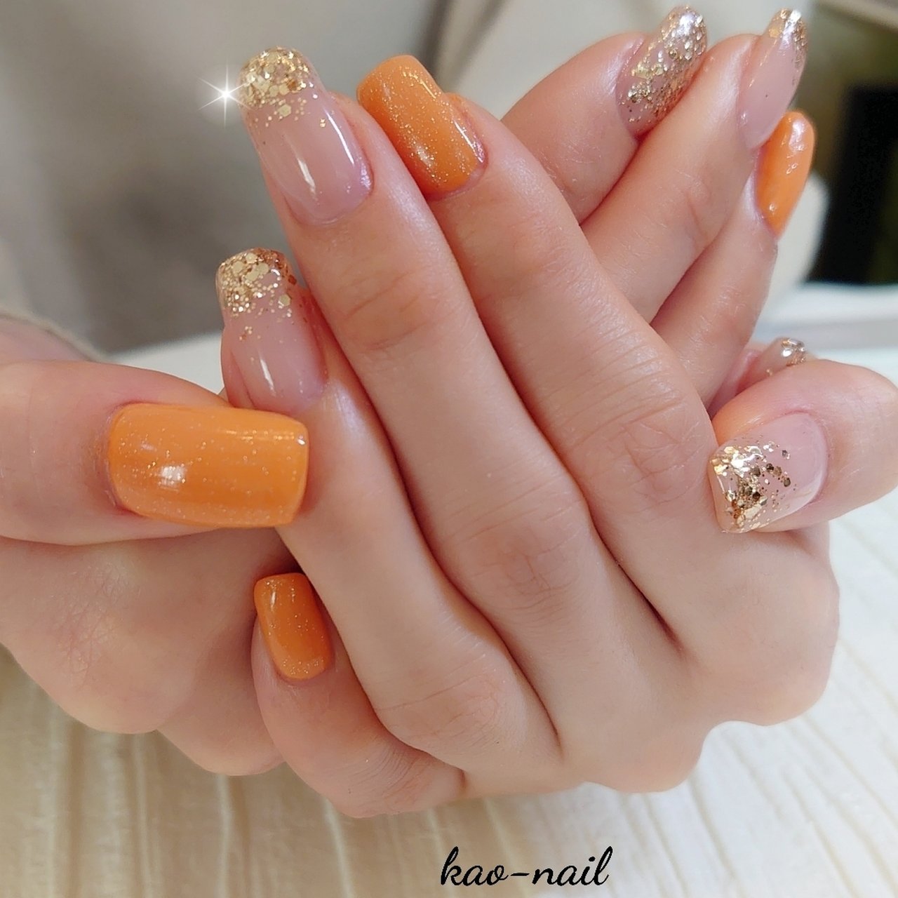 冬 オールシーズン オフィス ハンド グラデーション Kao Nailのネイルデザイン No ネイルブック