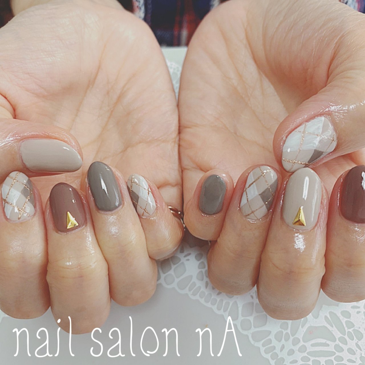 冬 バレンタイン オフィス ハンド シンプル Nailsalonnaのネイルデザイン No ネイルブック