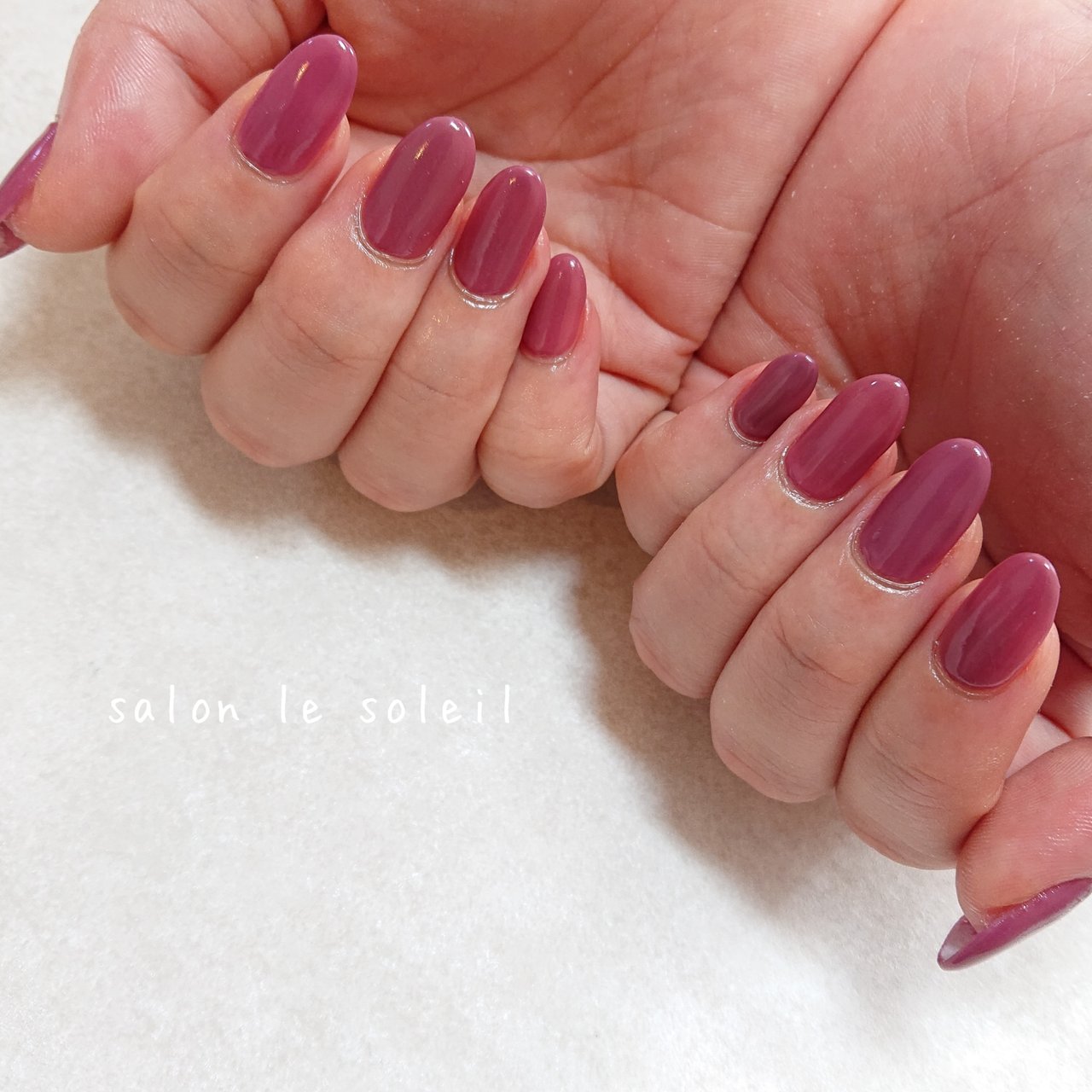 ハンド シンプル ワンカラー ピンク パープル Salonsoleilのネイルデザイン No ネイルブック