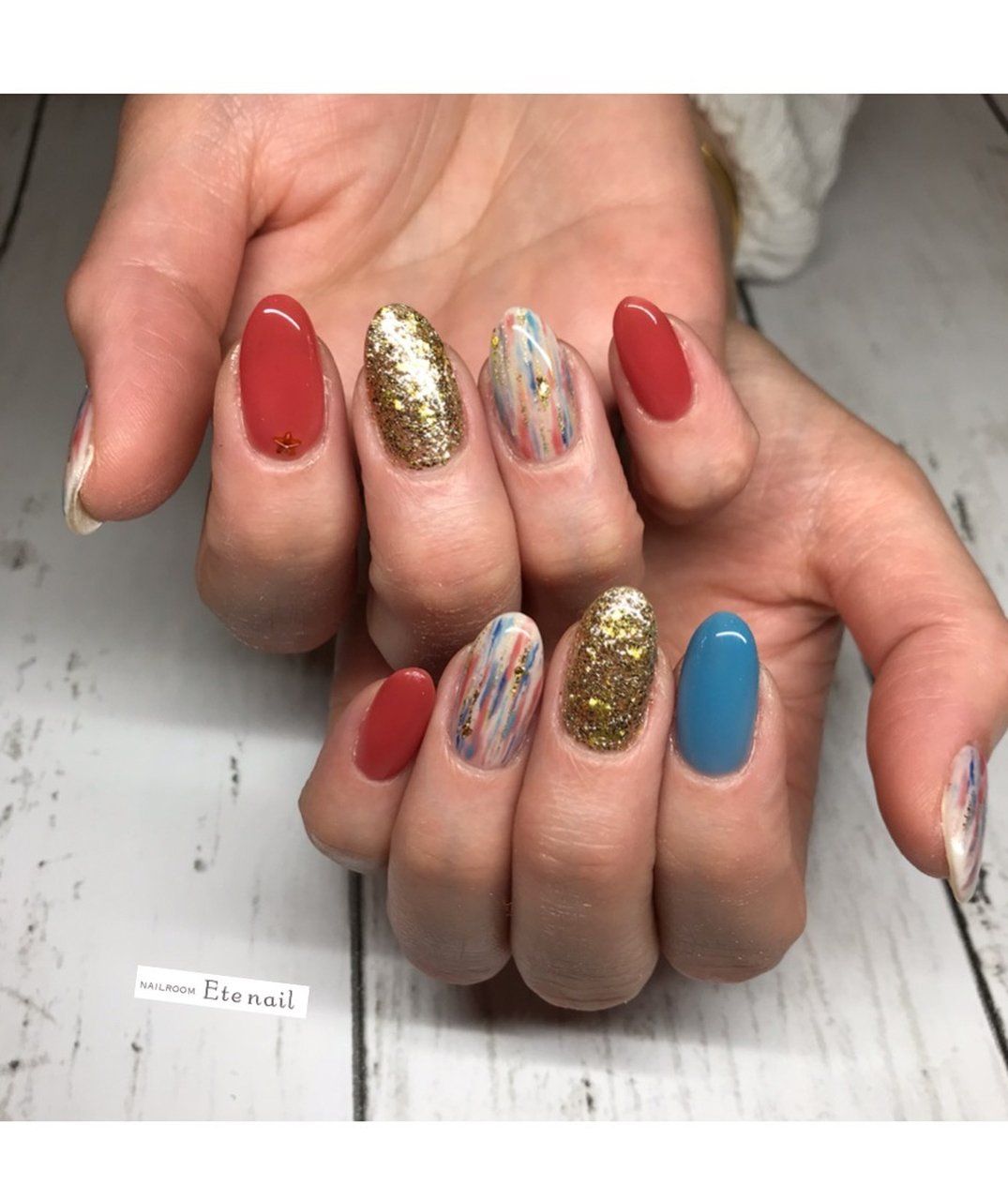 夏 秋 ハンド ワンカラー エスニック Ete Nailのネイルデザイン No ネイルブック