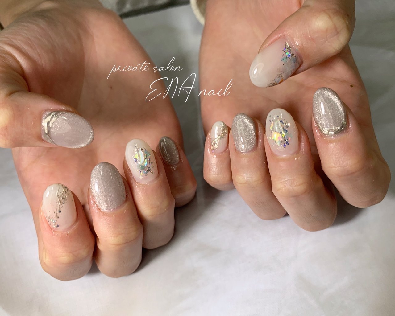 冬 オールシーズン ブライダル ハンド シンプル Enanail Oitaのネイルデザイン No ネイルブック