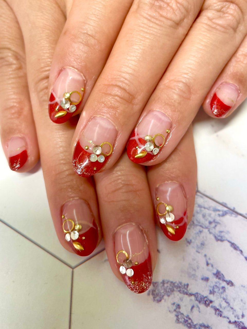 秋/冬/お正月/クリスマス/ハンド - shizuka.t614のネイルデザイン[No