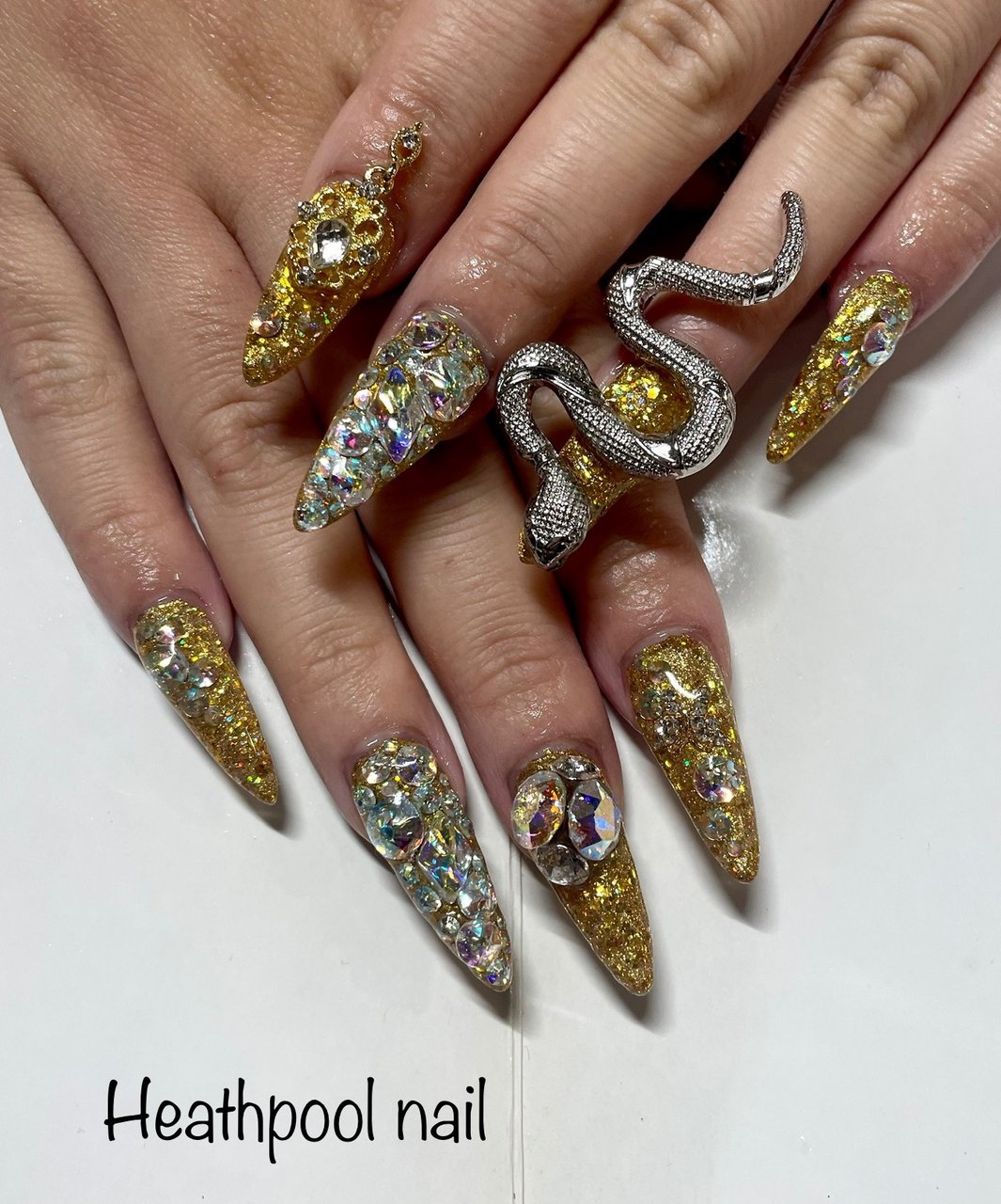 入手困難◆新品クーンケラミック ハンドフック陶器ゴールドネイル＃ジョンデリアン オールシーズン/グラデーション/キラキラ/ゴールド