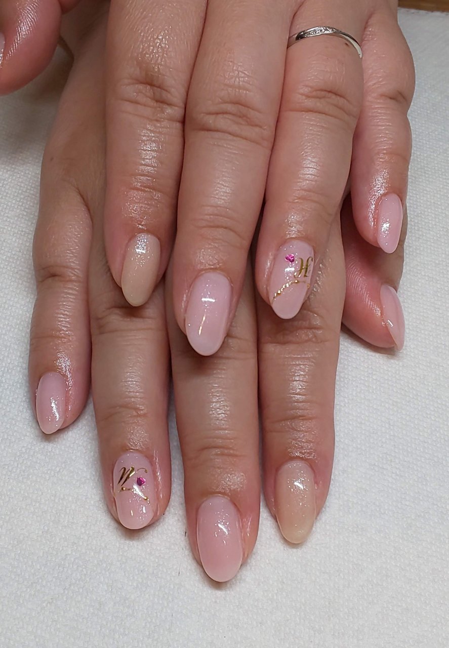 ネイルチップ イニシャル追加無料 指輪ネイル ネイルチップ イニシャル追加無料 指輪ネイル