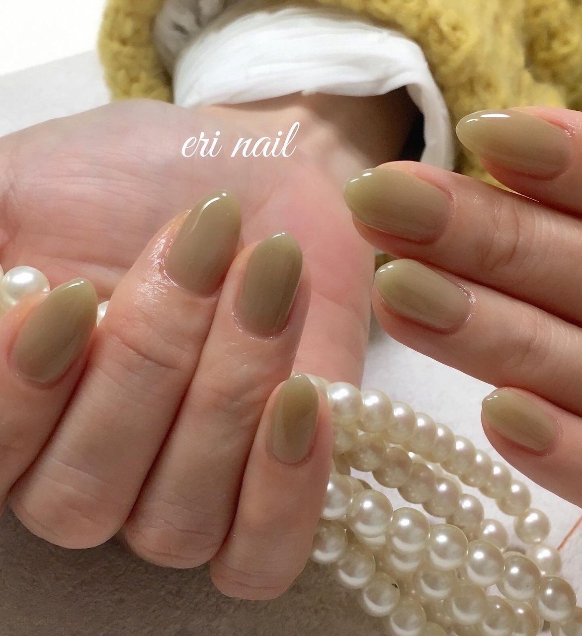 オールシーズン ハンド ワンカラー グリーン ジェルネイル 名古屋市天白区 自宅ネイルサロン Eri Nailのネイル デザイン No ネイルブック