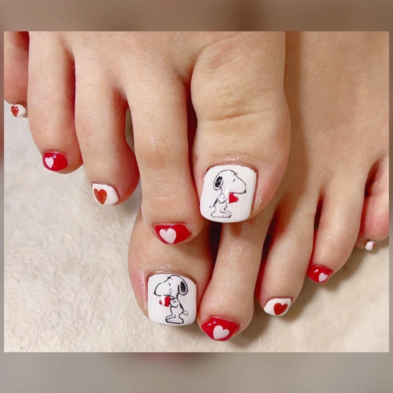 冬 オールシーズン バレンタイン オフィス フット Liliys Le Eleのネイルデザイン No ネイルブック