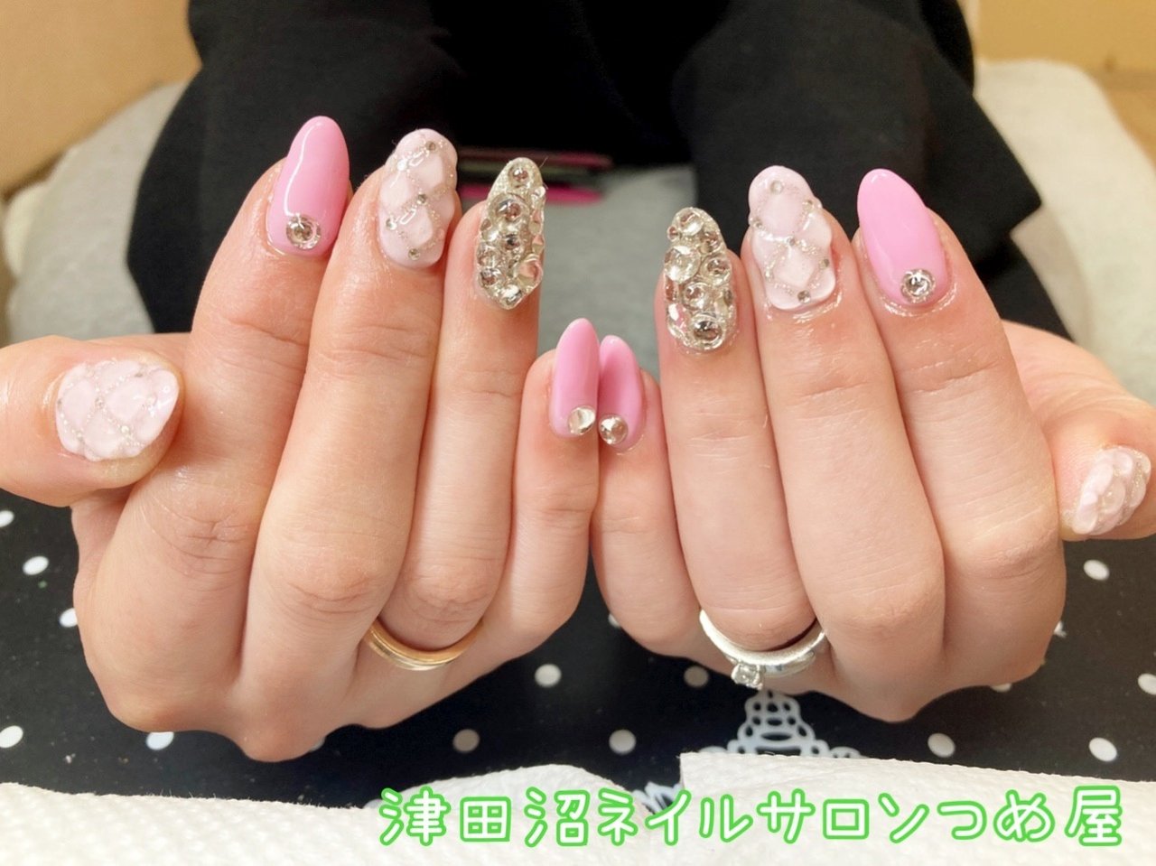 冬 オールシーズン バレンタイン ハンド キルティング 津田沼ネイルサロンつめ屋のネイルデザイン No ネイルブック