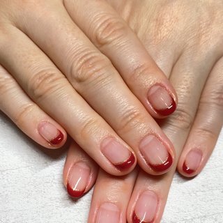 22年 新着順 クリア デザイン悩んだらもう赤のネイルデザイン ネイルブック