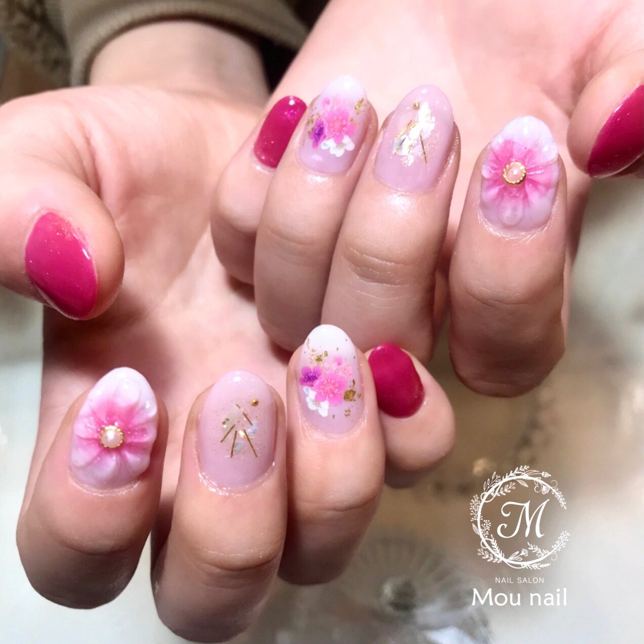 お正月 成人式 卒業式 入学式 ハンド Mou Nailのネイルデザイン No ネイルブック