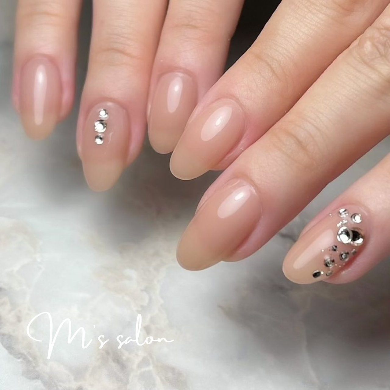 オールシーズン オフィス デート 女子会 シンプル M S Salon Nail Relax のネイルデザイン No ネイルブック