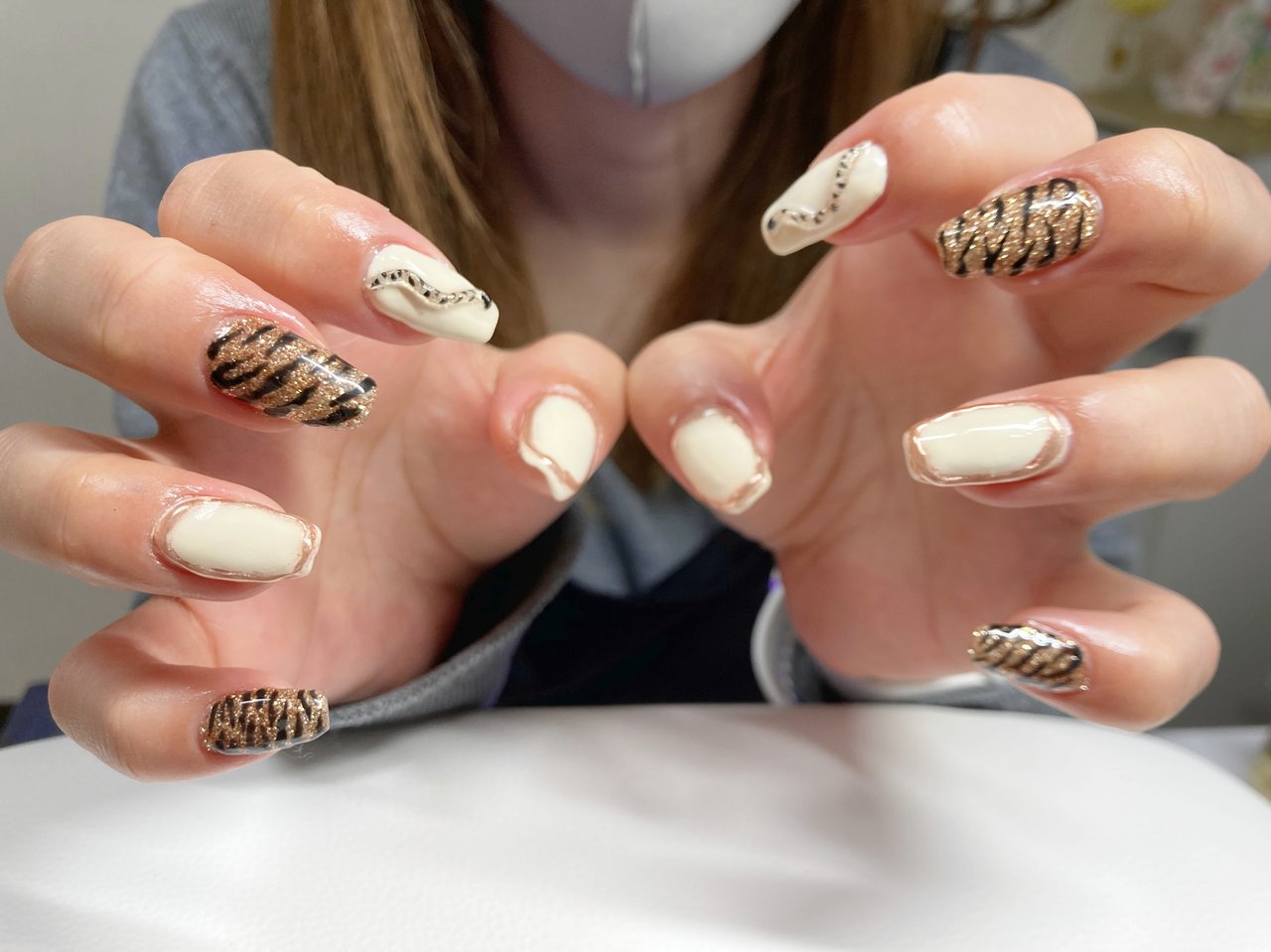 ハンド アニマル柄 3d アイシング レオパード セルフネイリスト のネイルデザイン No ネイルブック