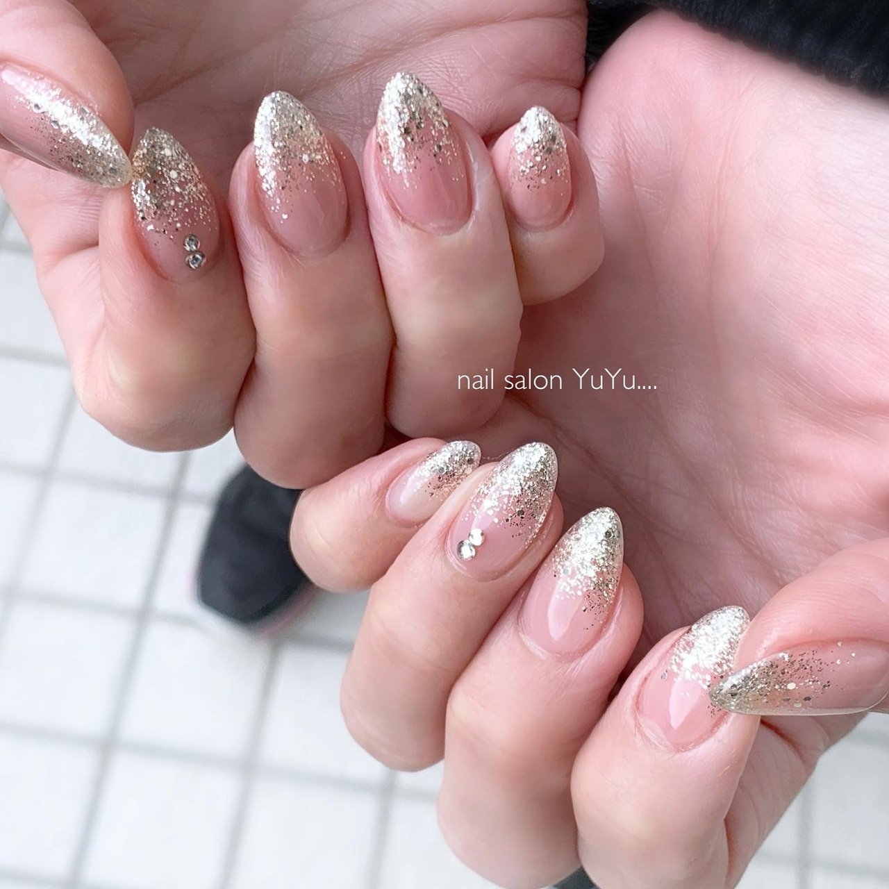 オールシーズン ブライダル パーティー ハンド シンプル Nail Salon Yuyuのネイルデザイン No ネイルブック