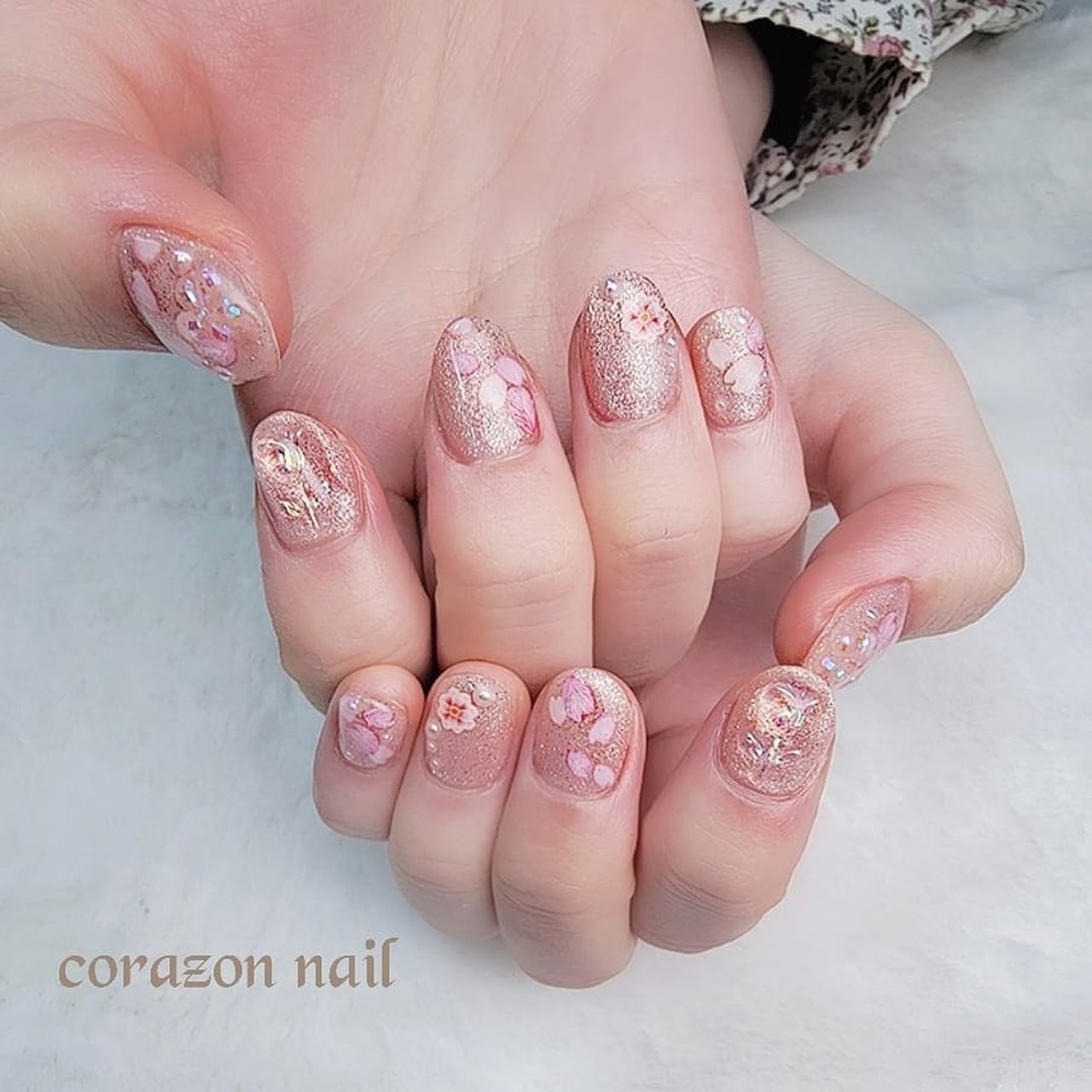 春 成人式 入学式 女子会 ハンド 武蔵浦和 Corazon Nailのネイルデザイン No ネイルブック