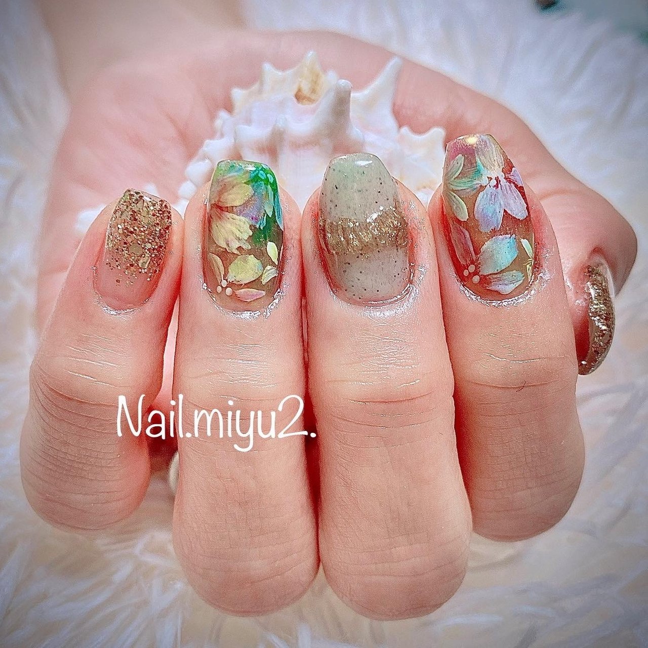 オールシーズン リゾート パーティー 女子会 ハンド Miyuki Nakayamaのネイルデザイン No ネイルブック