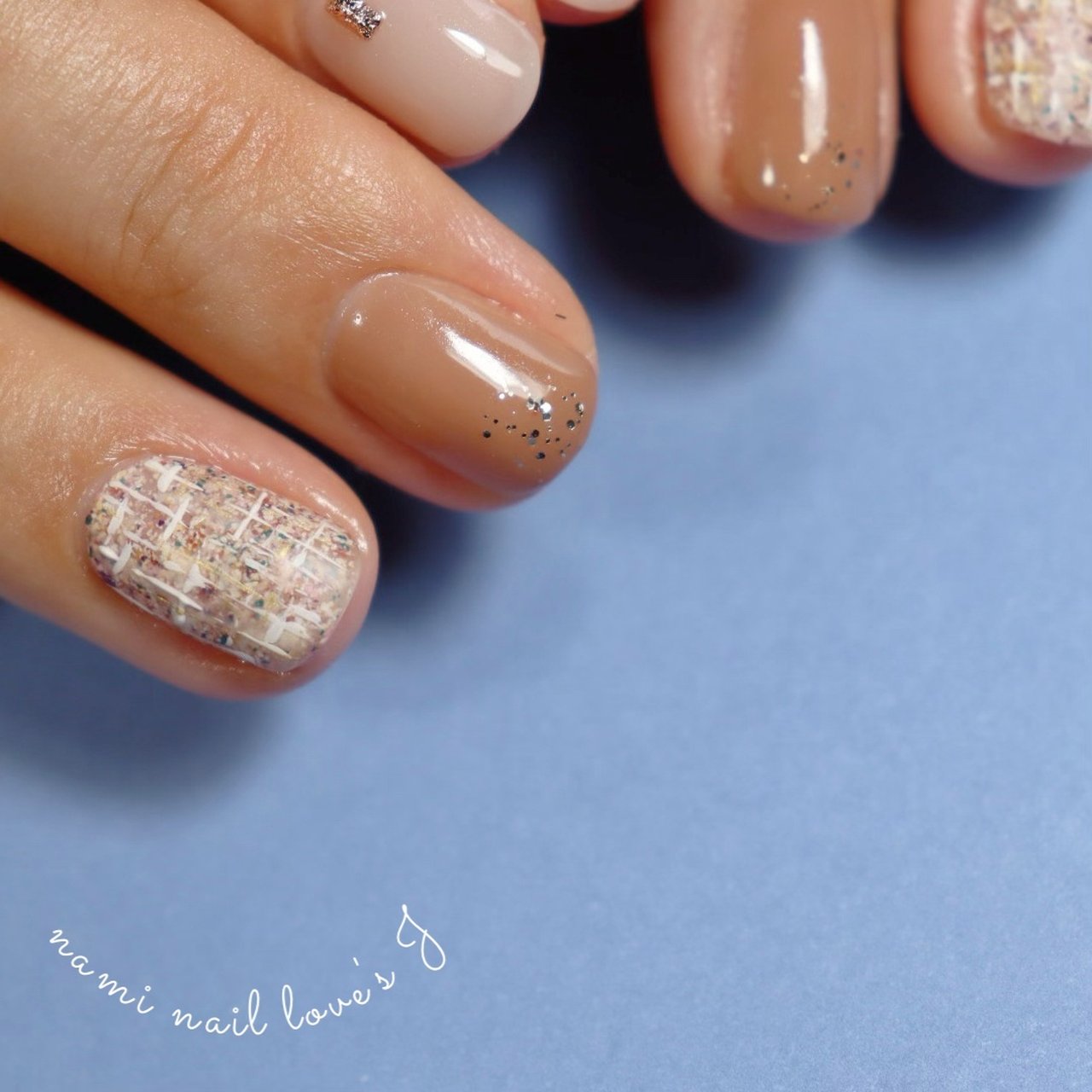 冬 オールシーズン オフィス ハンド シンプル Private Nail Salon Nami Nail Love S J のネイル デザイン No ネイルブック