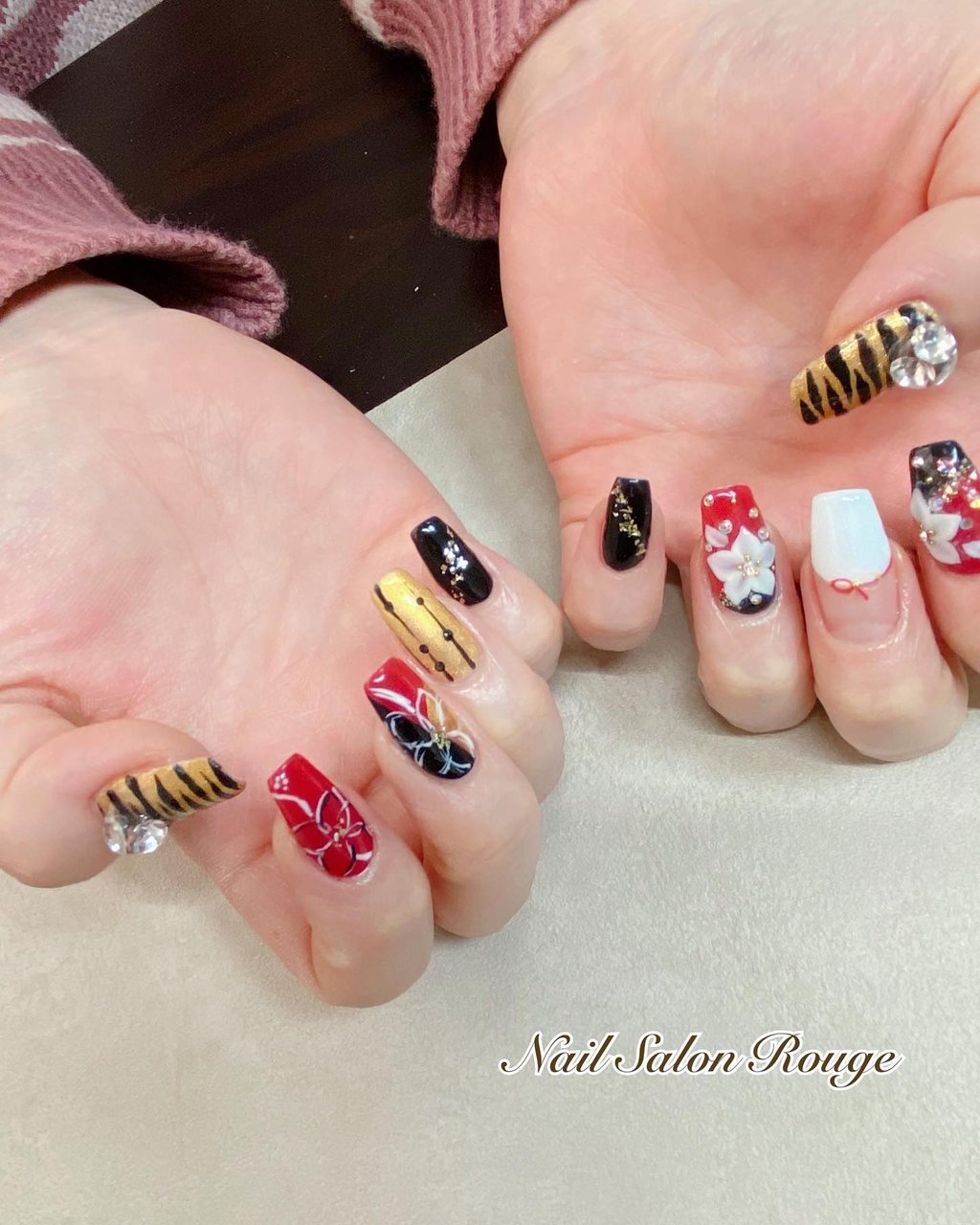 冬 お正月 成人式 卒業式 ハンド 郡山 Nail Salon Rougeのネイルデザイン No ネイルブック