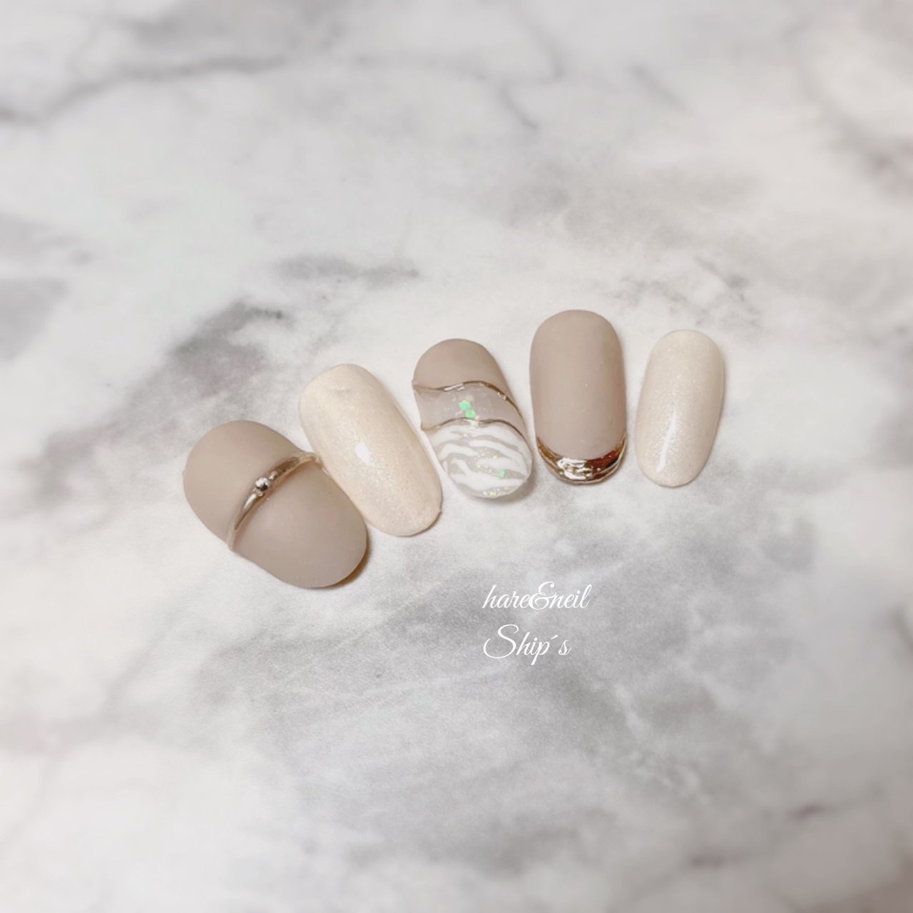 オフィス ハンド シンプル アニマル柄 ホワイト Ship S のネイルデザイン No ネイルブック