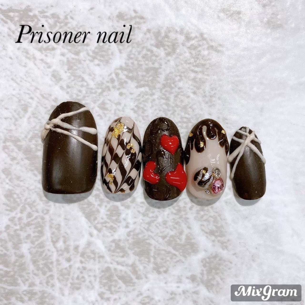 バレンタイン 旅行 デート 女子会 ハンド Prisoner Nail Satoshiのネイルデザイン No ネイルブック