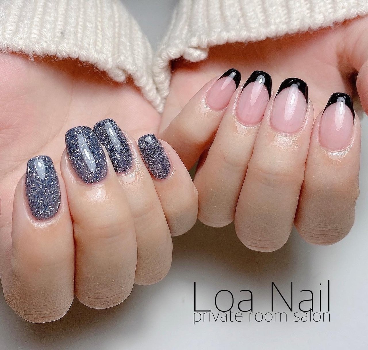 冬 オールシーズン シンプル フレンチ ワンカラー Loa Nailのネイルデザイン No ネイルブック