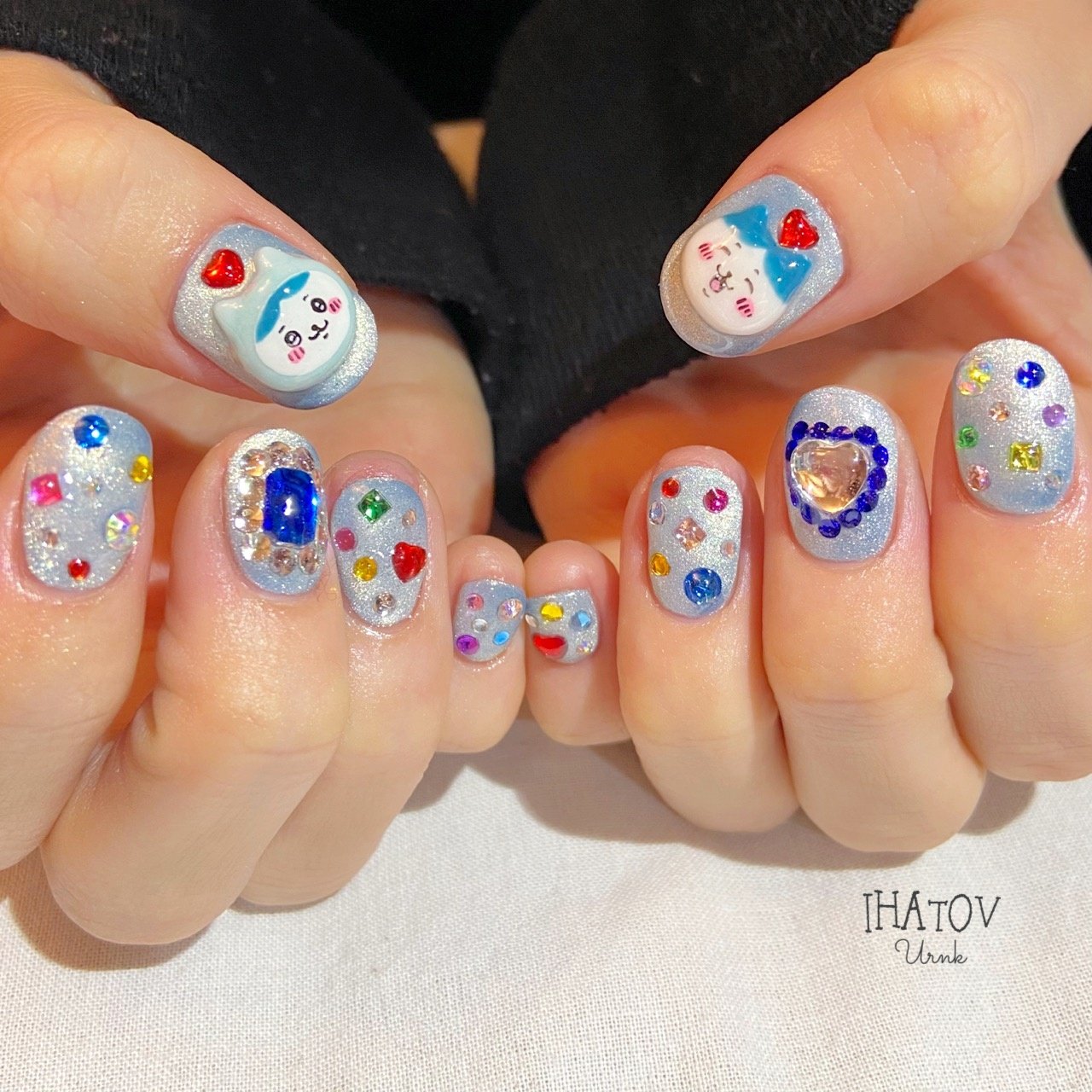 オールシーズン/ハンド/ビジュー/痛ネイル/キャラクター - IHATOV-nailarts-のネイルデザイン[No.6977695]｜ネイルブック