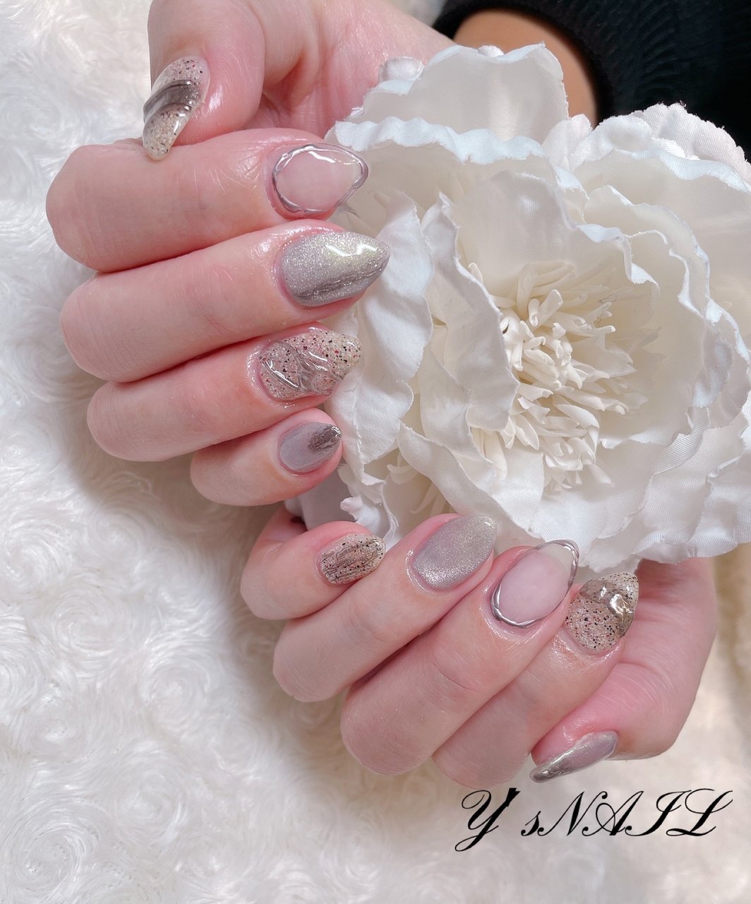 秋 冬 ハンド ジェルネイル お客様 Y S Nailのネイルデザイン No ネイルブック
