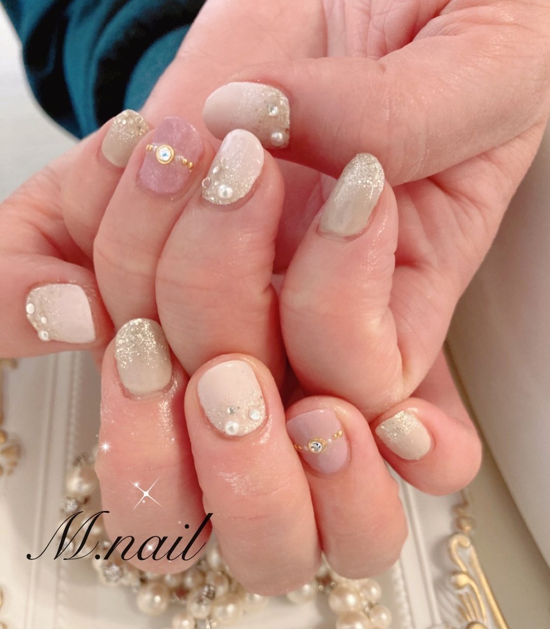 オールシーズン オフィス ブライダル デート ハンド Nail1212nail1212のネイルデザイン No ネイルブック