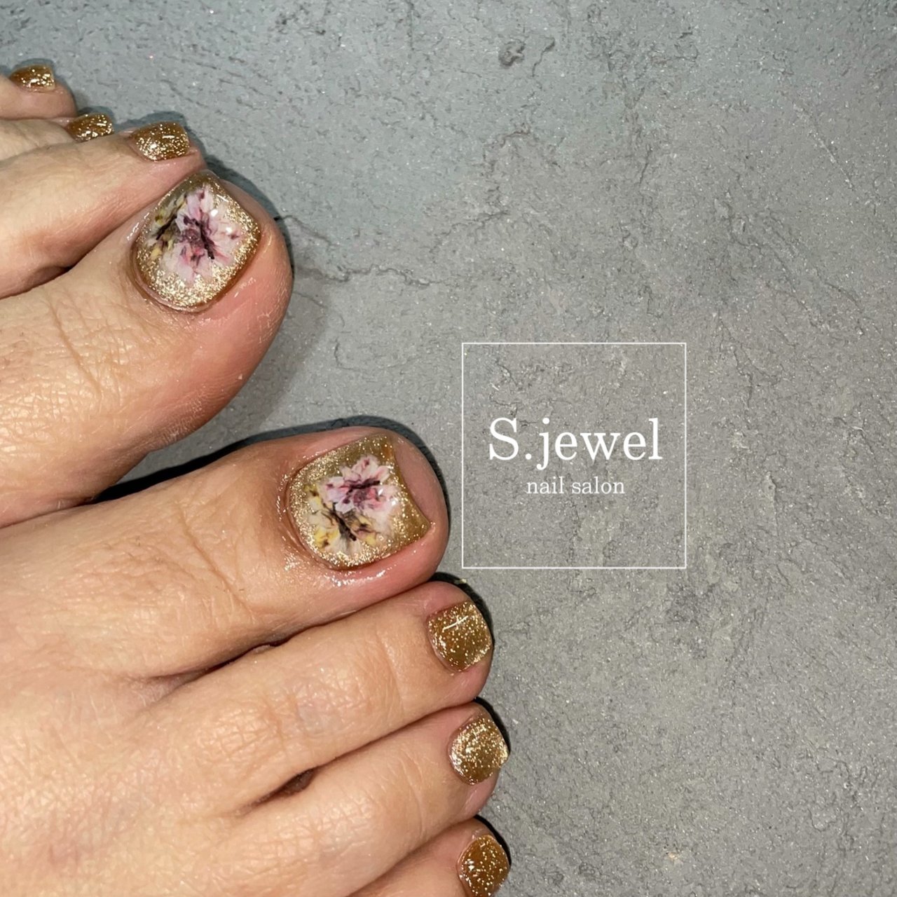 フット フラワー マグネット S Jewelのネイルデザイン No ネイルブック