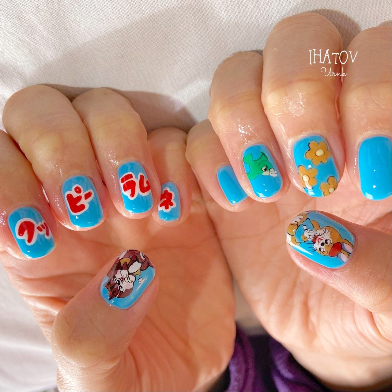 ハンド 痛ネイル キャラクター スイーツ レトロ Ihatov Nailarts のネイルデザイン No ネイルブック