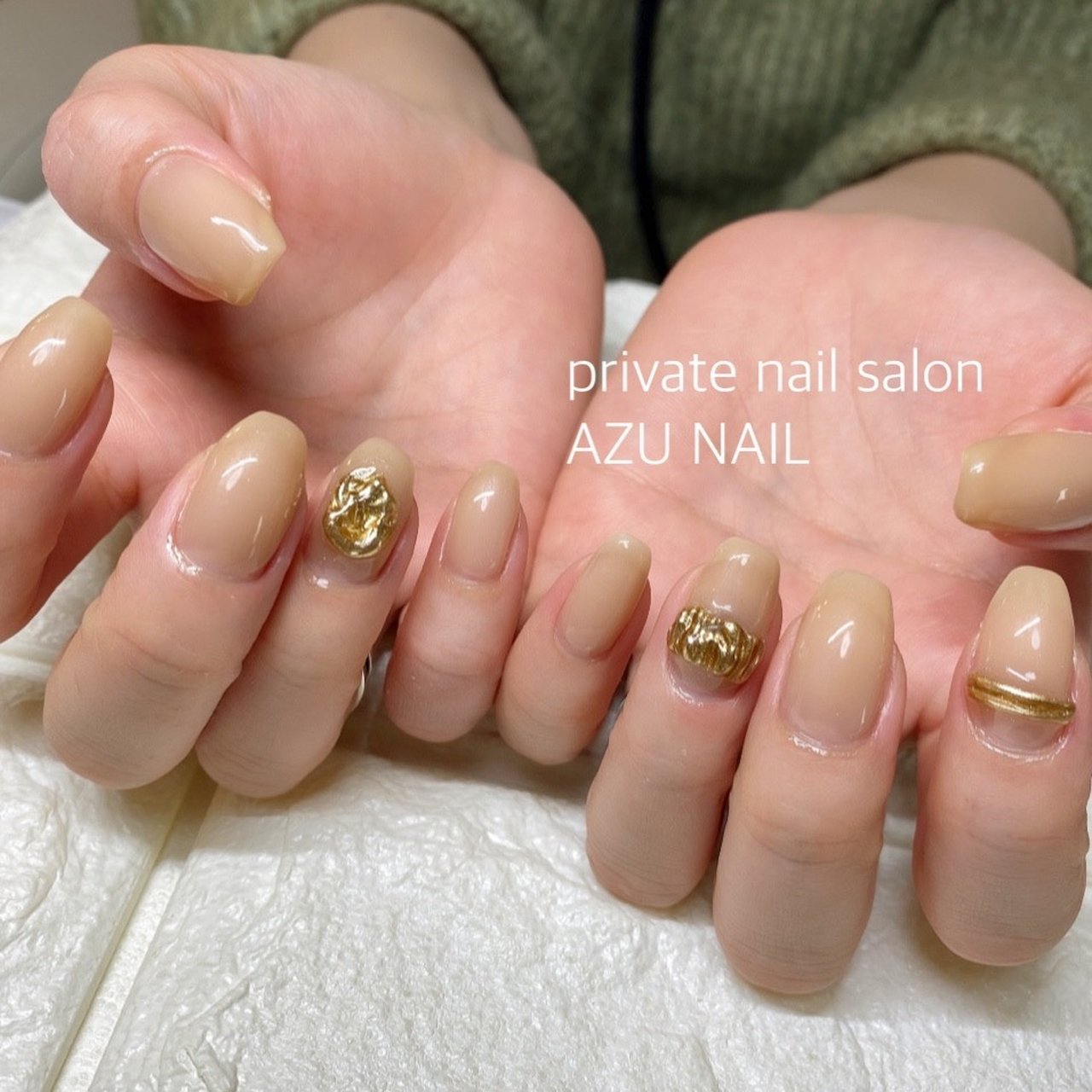 冬 オールシーズン オフィス ブライダル ハンド Azu Nailのネイルデザイン No ネイルブック