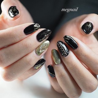 おすすめ順 黒コーデのネイルデザイン ネイルブック