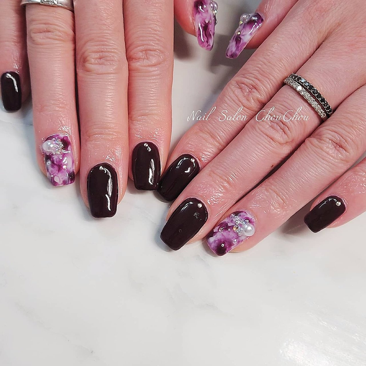 冬 旅行 ハンド ワンカラー パール Yukiのネイルデザイン No ネイルブック