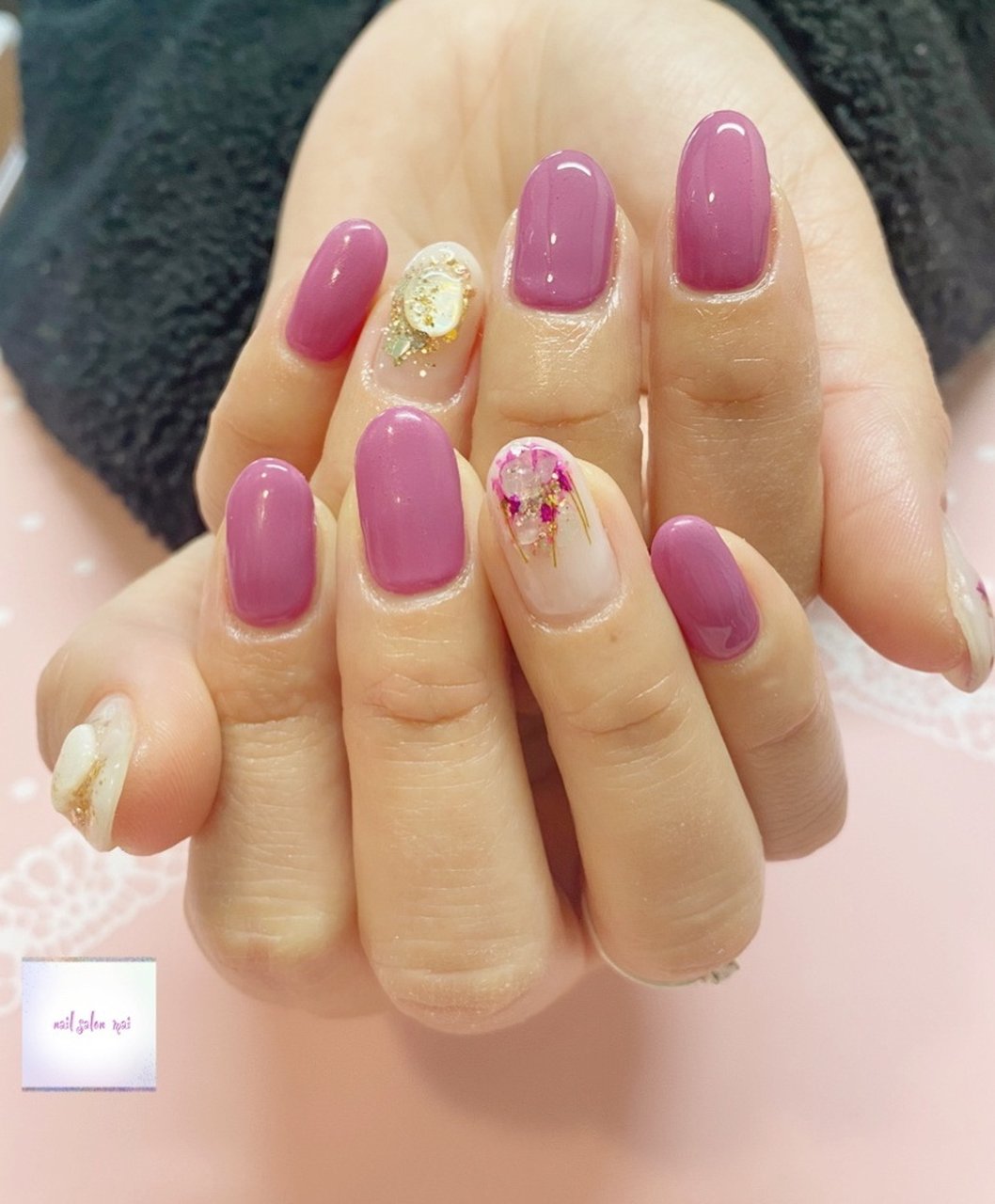 ハンド ホワイト ピンク ジェルネイル お客様 まいのネイルデザイン No ネイルブック