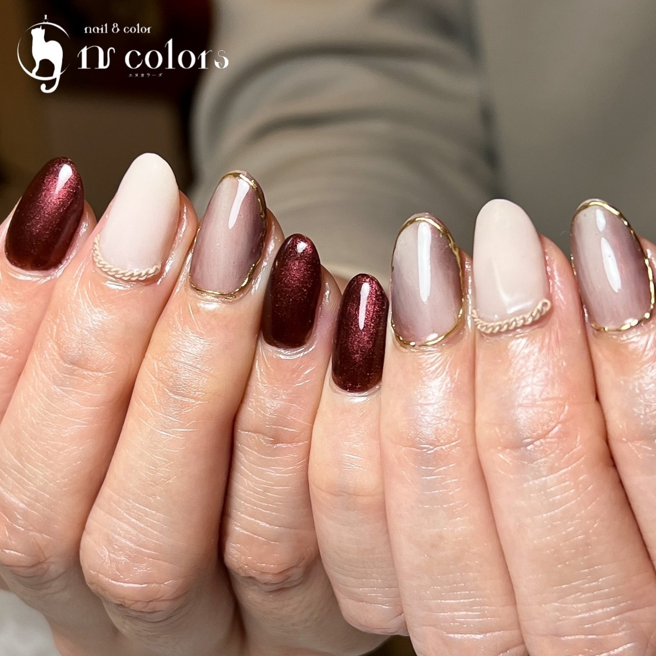 秋 冬 女子会 ハンド グラデーション 仙台 N Colors エヌカラーズ のネイルデザイン No ネイルブック